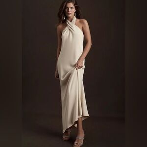 Champagne Bhldn Ruby Twist Dress